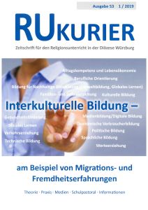 Die aktuelle Ausgabe des RU-Kuriers hat "Interkulturelle Bildung" zum Thema.