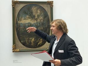 Bei der jüngsten "Kunstkantine" im Mai stellte Sammlungskurator Christoph Deuter den Besuchern die Künstler Alessandro Agnasco und Francis Bacon vor.