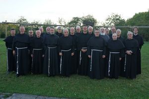 Die Teilnehmer des Provinzkapitels der Franziskaner-Minoriten.