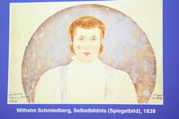 Selbstporträt aus dem Stammbuch von Wilhelm Schmiedeberg.