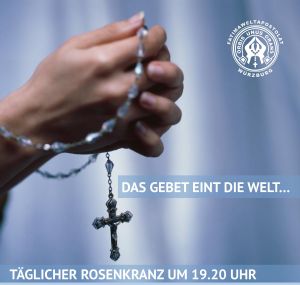 Das Fatima-Weltapostolat im Bistum Würzburg lädt dazu ein, jeden Abend um 19.20 Uhr den Rosenkranz zu beten.