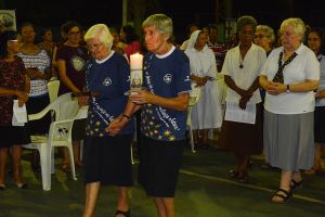 Schwester Brunhilde Henneberger kam 1991 als erste Sternschwester nach Juruti Velho. Das Foto entstand bei der Feier zum 25-jährigen Engagement der Franziskanerinnen von Maria Stern im Jahr 2016.