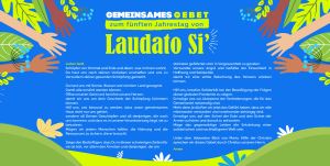 Unter anderem mit dieser Gebetskarte erinnert die Katholische Landvolkbewegung im Bistum Würzburg an das 5. Jubiläum der Umwelt-Enzyklika "Laudato Si'".
