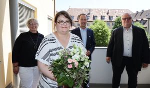 Seit 25 Jahren ist Tanja Heer (2. von links) im Dienst des Bistums Würzburg tätig.
