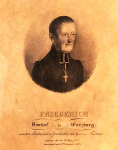 Bischof Friedrich Freiherr von Groß zu Trockau trat am 23. Dezember 1821 sein Amt an. Unter dem Juristen und Verwaltungsfachmann wurde die Diözesanverwaltung modernisiert.