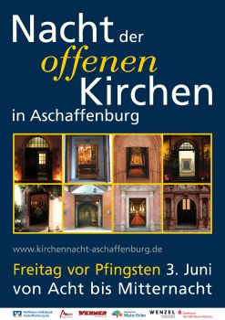 Das Plakat der "Nacht der offenen Kirchen" in Aschaffenburg 2022