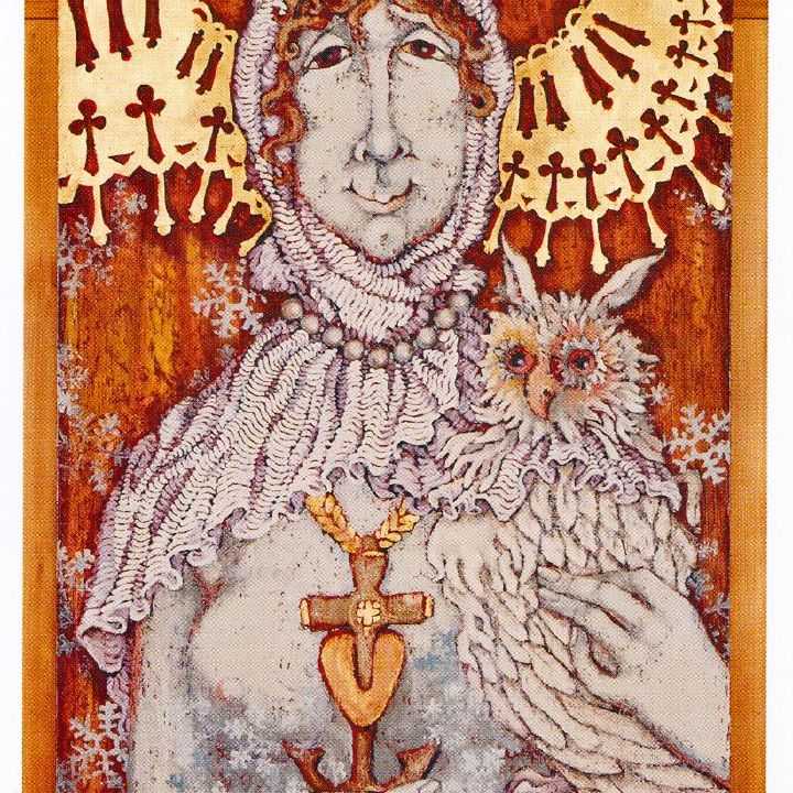 „Kalte Sophie“ aus dem Bilderzyklus „Brauchtum und Legenden“ von Tatjana Batizkaja-Janeček. Schenkung an das Museum am Dom.